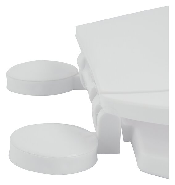 MSV WC prkénko, bílé, plast, plastové panty