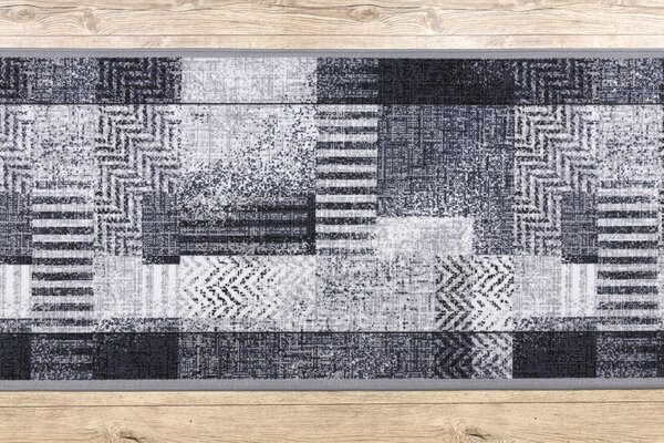 Associated Weavers Běhoun pogumovaný Essenza 19 šedý Šíře: 67 cm