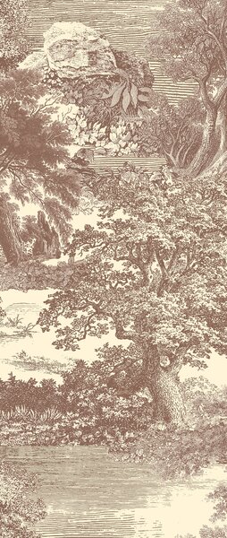 Vliesová obrazová tapeta na zeď, hnědá, les, stromy, DGSAL1043-260, Amazone, Masureel