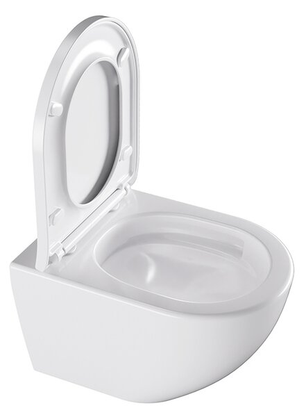 BPS-koupelny Závěsná WC mísa se SoftClose sedátkem NERO WH 02, bílá
