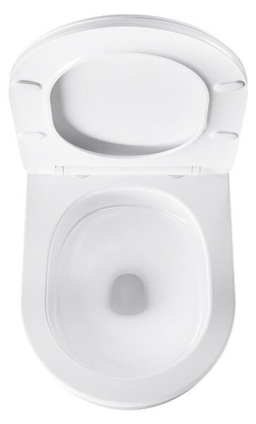 BPS-koupelny Závěsná WC mísa se SoftClose sedátkem NERO WH 03, bílá