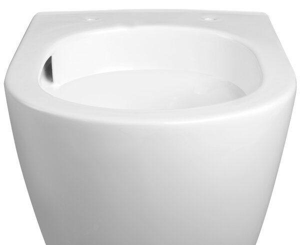 BPS-koupelny Závěsná WC mísa se SoftClose sedátkem FLOW WH TR 02, bílá