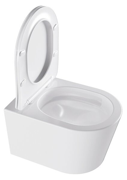 BPS-koupelny Závěsná WC mísa se SoftClose sedátkem ELITE WH 03, bílá