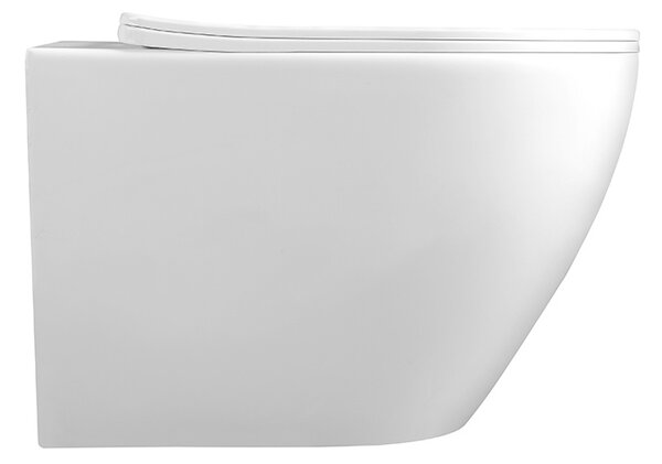 BPS-koupelny Závěsná WC mísa se SoftClose sedátkem FLOW WH TR 03, bílá