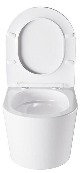 BPS-koupelny Závěsná WC mísa se SoftClose sedátkem ELITE WH 03, bílá
