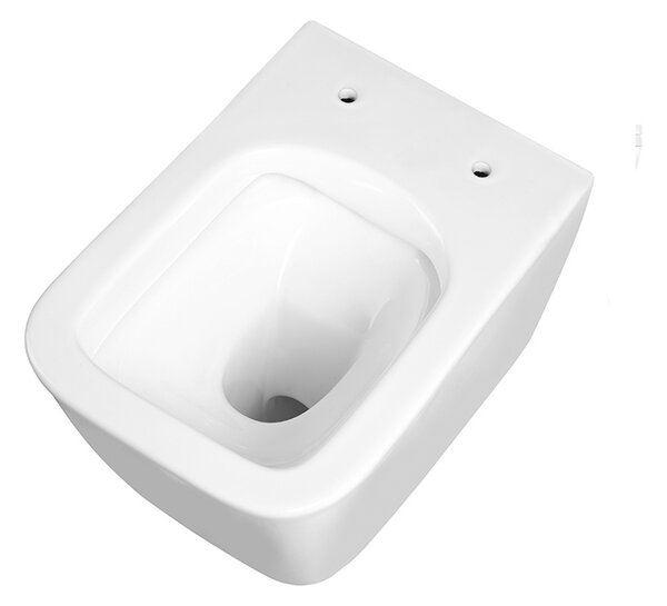 BPS-koupelny Závěsná WC mísa se SoftClose sedátkem RAIN WH RIM 03, bílá
