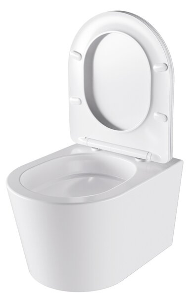 BPS-koupelny Závěsná WC mísa se SoftClose sedátkem ELITE WH 03, bílá