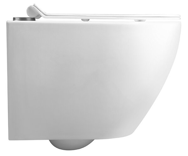 BPS-koupelny Závěsná WC mísa se SoftClose sedátkem MIZU WH RIM 01, bílá