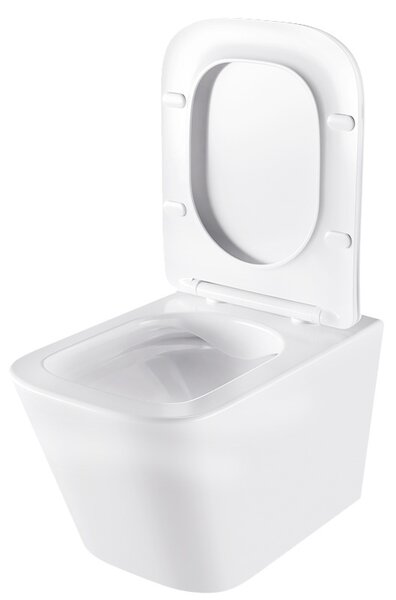 BPS-koupelny Závěsná WC mísa se SoftClose sedátkem AQUA WH 03, bílá