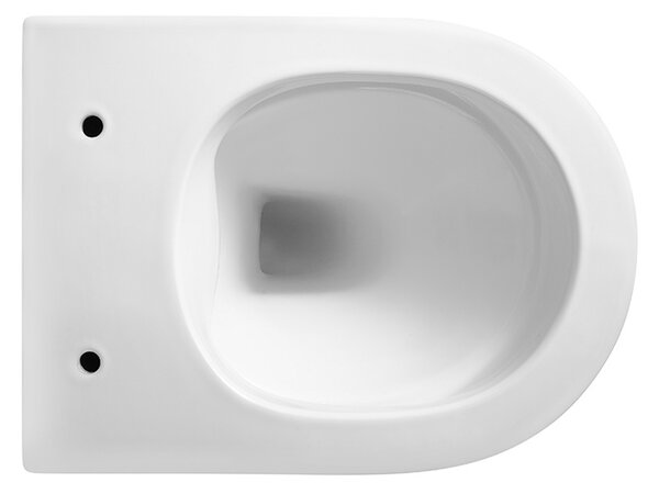 BPS-koupelny Závěsná WC mísa se SoftClose sedátkem MIZU WH RIM 01, bílá