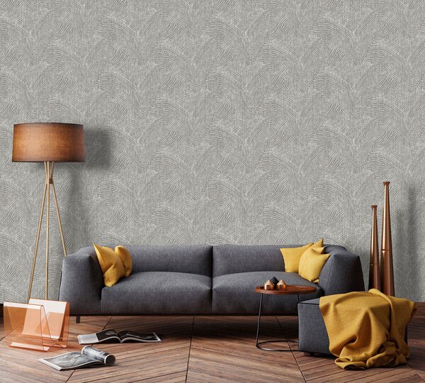 Grafická vliesová tapeta na zeď, šedá, NHW1022, Perla, Decoprint