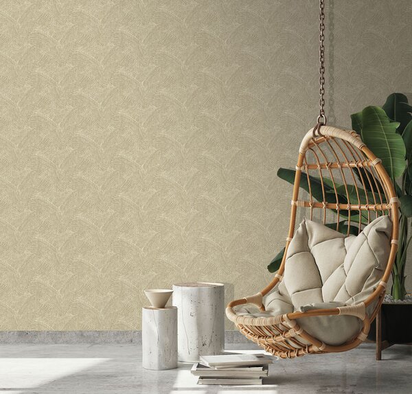 Grafická vliesová tapeta na zeď, béžová, NHW1025, Perla, Decoprint