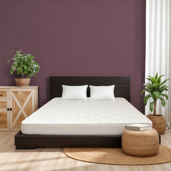 Vliesová tapeta na zeď, vínová, imitace látky, FW1027, Feature Walls, Decoprint