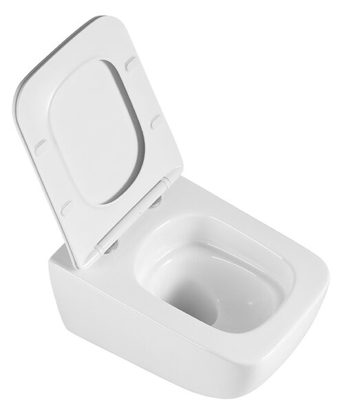 BPS-koupelny Závěsná WC mísa se SoftClose sedátkem YUZU WH TR 03, bílá