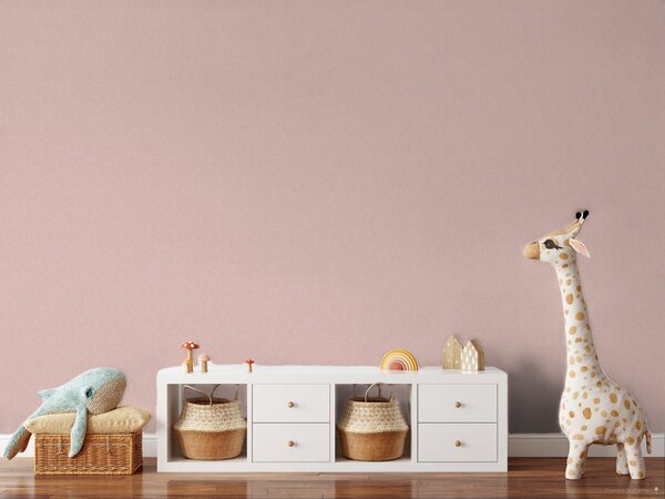 Vliesová tapeta na zeď, růžová, imitace látky, FW1029, Feature Walls, Decoprint
