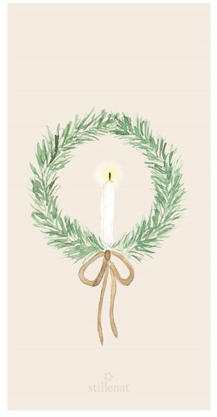 Ib Laursen Papírové ubrousky Candle Wreath - 16 ks IBL389