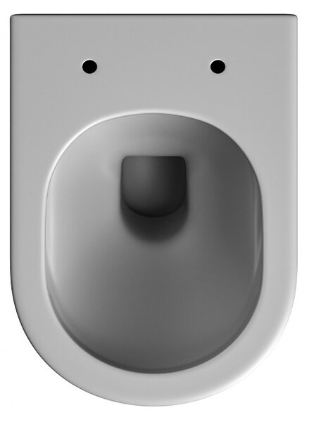 BPS-koupelny Závěsná WC mísa se SoftClose sedátkem LUMA MTGR RIM 03, šedá mat