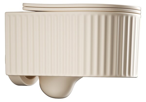 BPS-koupelny Závěsná WC mísa se SoftClose sedátkem LUMA CAP RIM 03, cappuccino