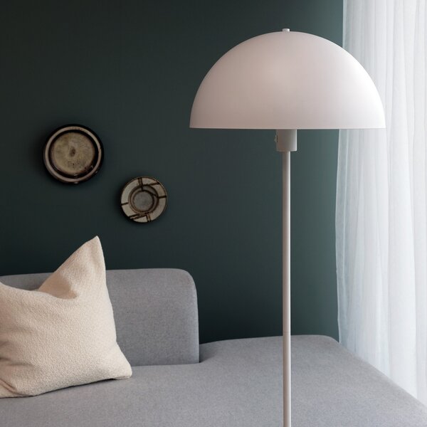Stojací Lampa Dyberg Larsen, Stockholm, Bílá, Obývací pokoj, Kov, Design
