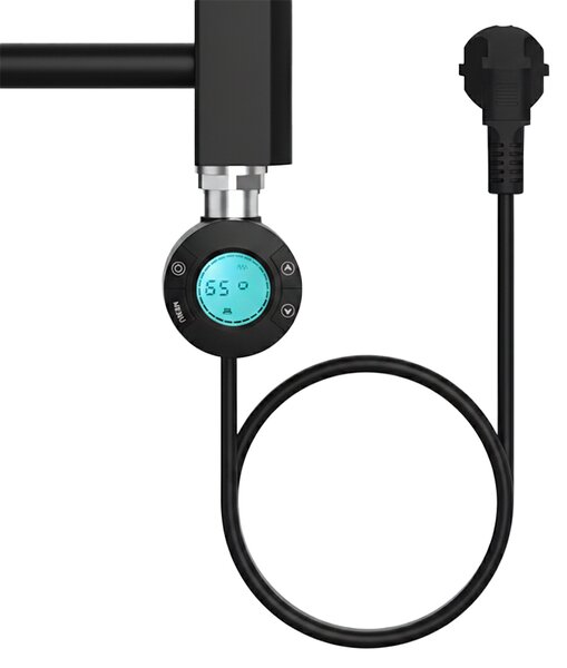 BPS-koupelny Elektrický koupelnový radiátor KATLA BL 250W, 50x100 cm, černý