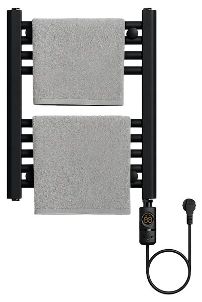 BPS-koupelny Elektrický koupelnový radiátor MANAM BL 300W, 40x50 cm, černý