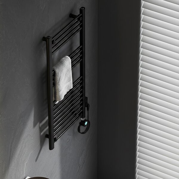 BPS-koupelny Elektrický koupelnový radiátor KATLA BL 250W, 50x100 cm, černý