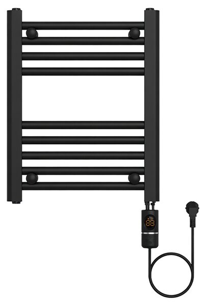 BPS-koupelny Elektrický koupelnový radiátor MANAM BL 300W, 40x50 cm, černý