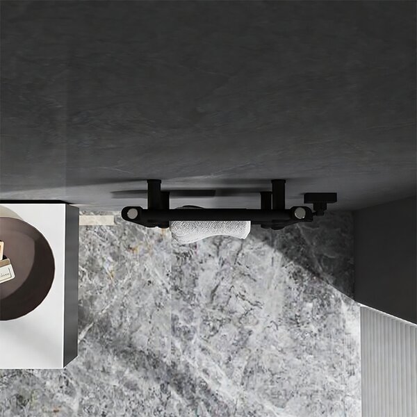 BPS-koupelny Elektrický koupelnový radiátor MANAM BL 300W, 40x50 cm, černý