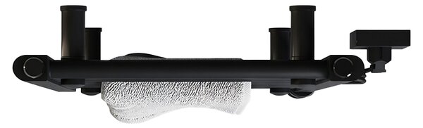 BPS-koupelny Elektrický koupelnový radiátor MANAM BL 300W, 40x50 cm, černý