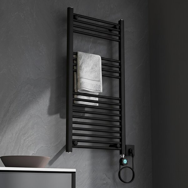 BPS-koupelny Elektrický koupelnový radiátor KATLA BL 250W, 50x100 cm, černý