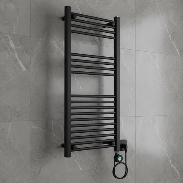 BPS-koupelny Elektrický koupelnový radiátor KATLA BL 250W, 50x100 cm, černý