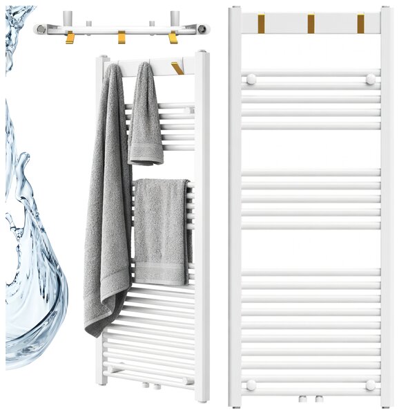 BPS-koupelny Koupelnový radiátor YASUR WH 2 494W, 50x120 cm, bílý
