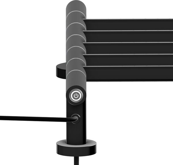 BPS-koupelny Elektrický koupelnový radiátor DORIAN BL 1 230W, 51,6x62,2 cm, černý