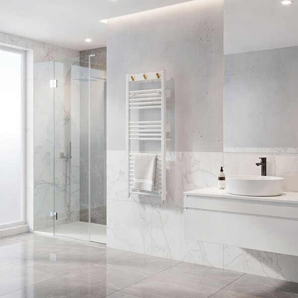 BPS-koupelny Koupelnový radiátor YASUR WH 2 494W, 50x120 cm, bílý