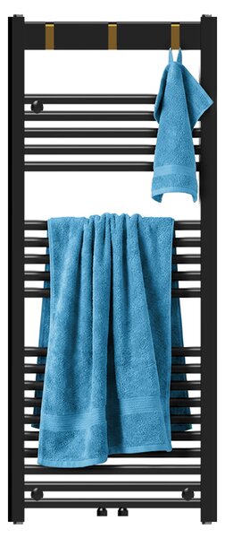 BPS-koupelny Koupelnový radiátor YASUR BL 2 494W, 50x120 cm, černý