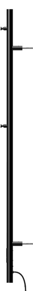 BPS-koupelny Elektrický koupelnový radiátor KASJAN BL 2 250W, 34,6x140,5 cm, černý
