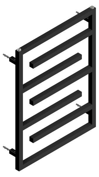 BPS-koupelny Koupelnový radiátor ANIKA BL 1 295W, 60x80 cm, černý