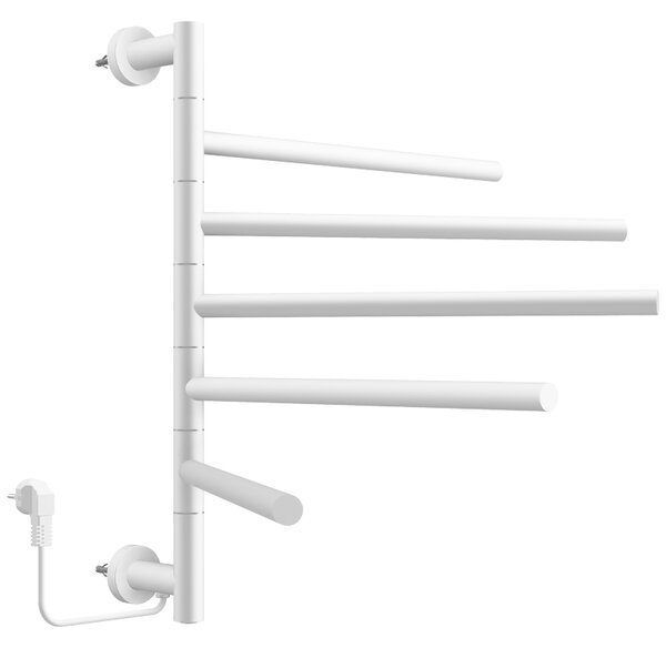 BPS-koupelny Elektrický koupelnový radiátor DORIAN WH 1 230W, 51,6x62,2 cm, bílý