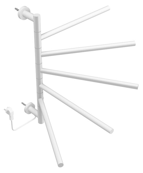 BPS-koupelny Elektrický koupelnový radiátor DORIAN WH 1 230W, 51,6x62,2 cm, bílý
