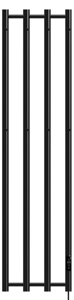 BPS-koupelny Elektrický koupelnový radiátor KASJAN BL 2 250W, 34,6x140,5 cm, černý
