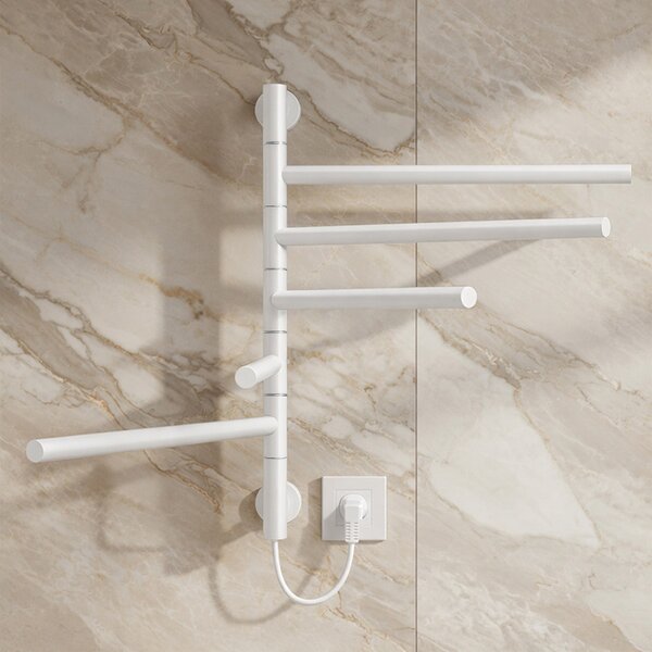 BPS-koupelny Elektrický koupelnový radiátor DORIAN WH 1 230W, 51,6x62,2 cm, bílý
