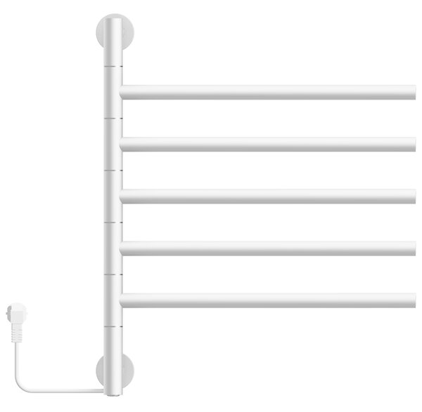 BPS-koupelny Elektrický koupelnový radiátor DORIAN WH 1 230W, 51,6x62,2 cm, bílý