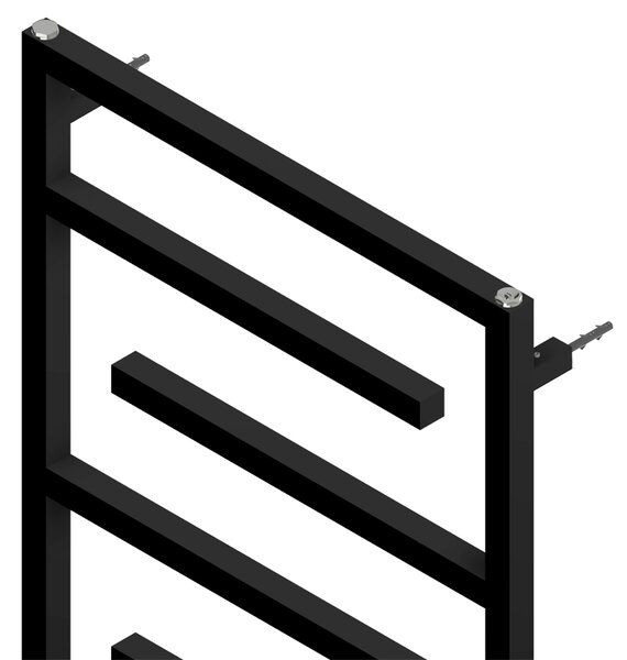 BPS-koupelny Koupelnový radiátor ANIKA BL 2 445W, 60x138 cm, černý