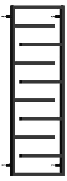 BPS-koupelny Koupelnový radiátor ANIKA BL 2 445W, 60x138 cm, černý