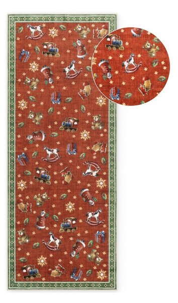 Červený/zelený běhoun s vánočním motivem 80x200 cm Toy's Delight Nostalgic Noel Red Green – Villeroy&Boch
