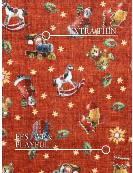 Červený/zelený běhoun s vánočním motivem 80x200 cm Toy's Delight Nostalgic Noel Red Green – Villeroy&Boch