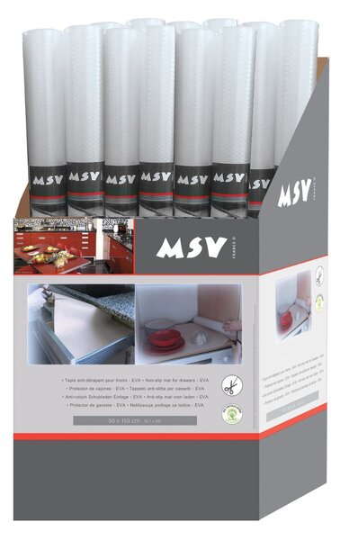 MSV ochranná podložka do zásuvky, plast,150 x 50 cm