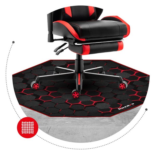 Podložka pod kancelářskou židli Floormaster 2 (černá + červená)