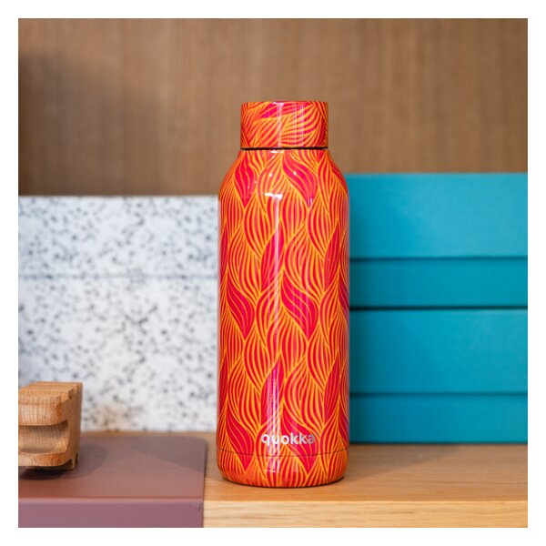 Quokka nerezová termoláhev Solid Orange Bloom 510 ml