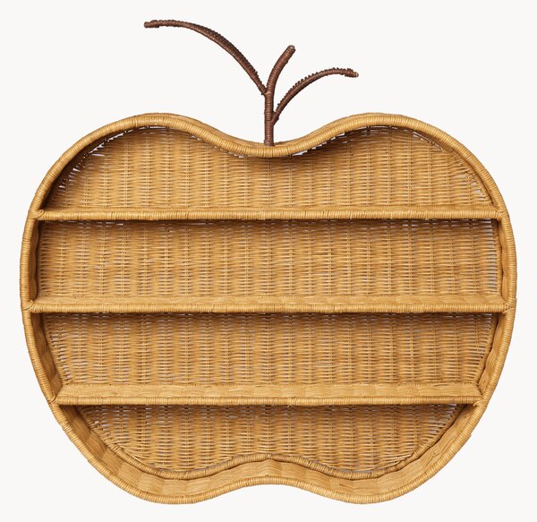 Ručně tkaná nástěnná police z ratanu Apple